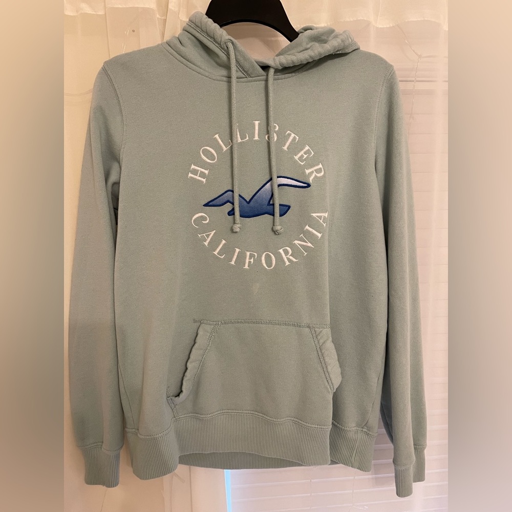 Hollister California light sage green hoodie